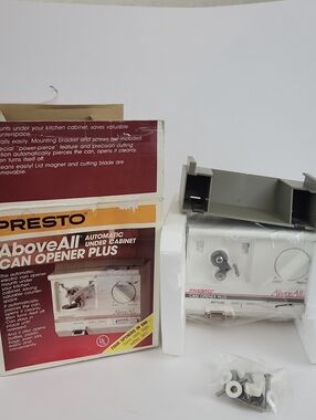 NEW Presto AboveAll Under Cabinet Automatic Can Opener Plus 05600 Open Box